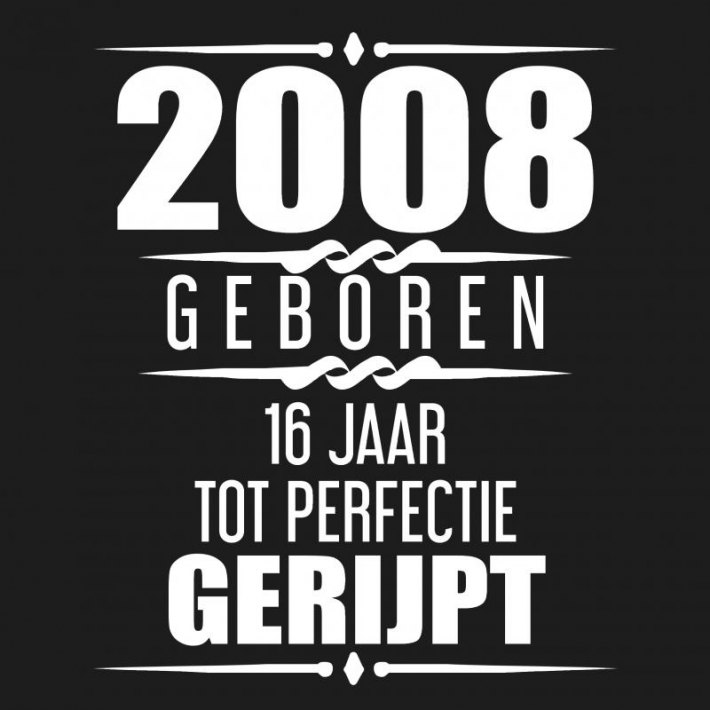 2008 Geboren 16 Jaar Tot Perfectie Gerijpt