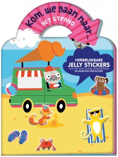 Jelly stickerboek - Kom, we gaan naar... Het strand