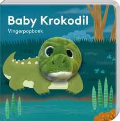 Vingerpopboekje Baby Krokodil