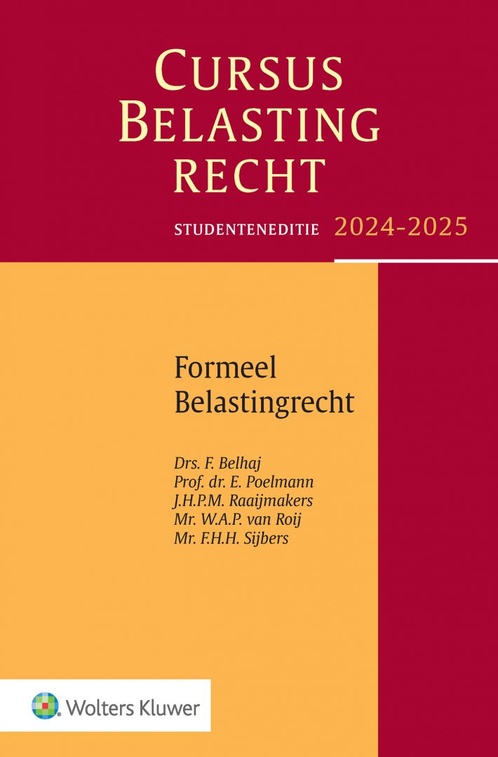 Cursus Belastingrecht Formeel Belastingrecht