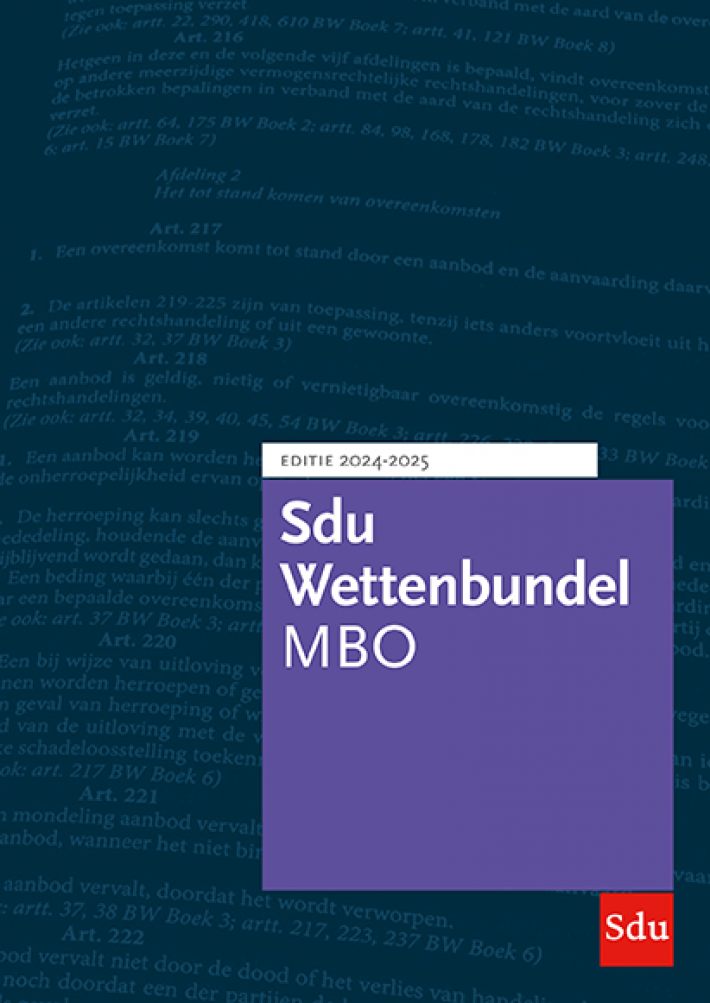 Sdu Wettenbundel MBO