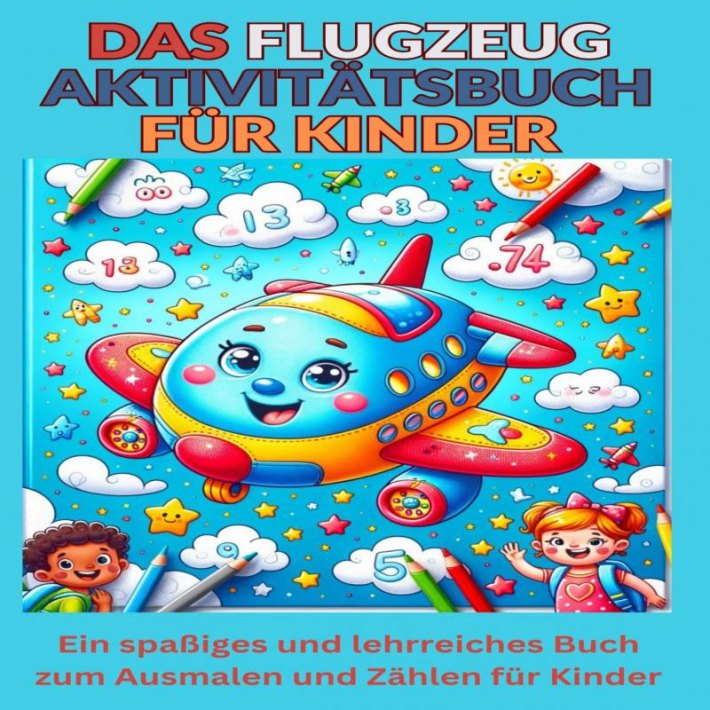 Das Flugzeug Aktivitätsbuch für Kinder