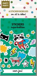 Party Party 6 Sticker boekjes - Superhelden