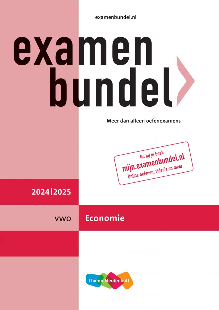 Examenbundel online + boek vwo Economie 2024/2025