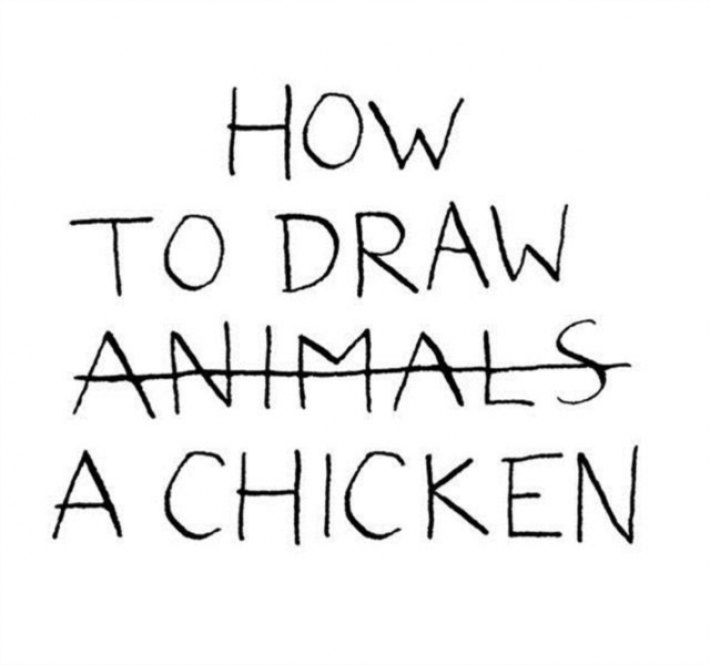 How to draw a chicken