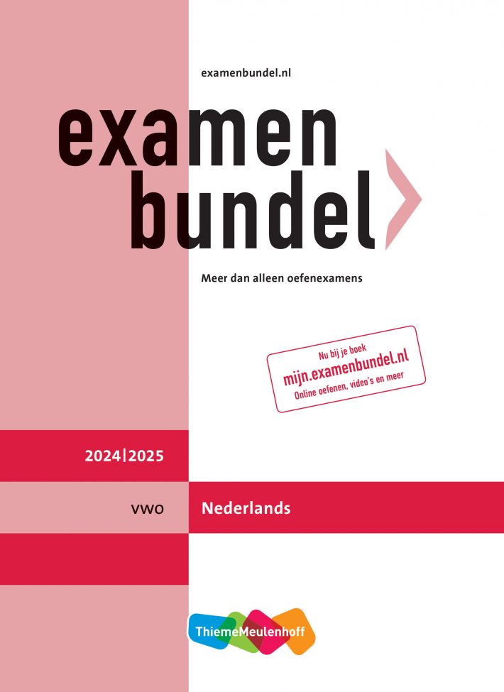 Examenbundel online + boek vwo Nederlands 2024/2025
