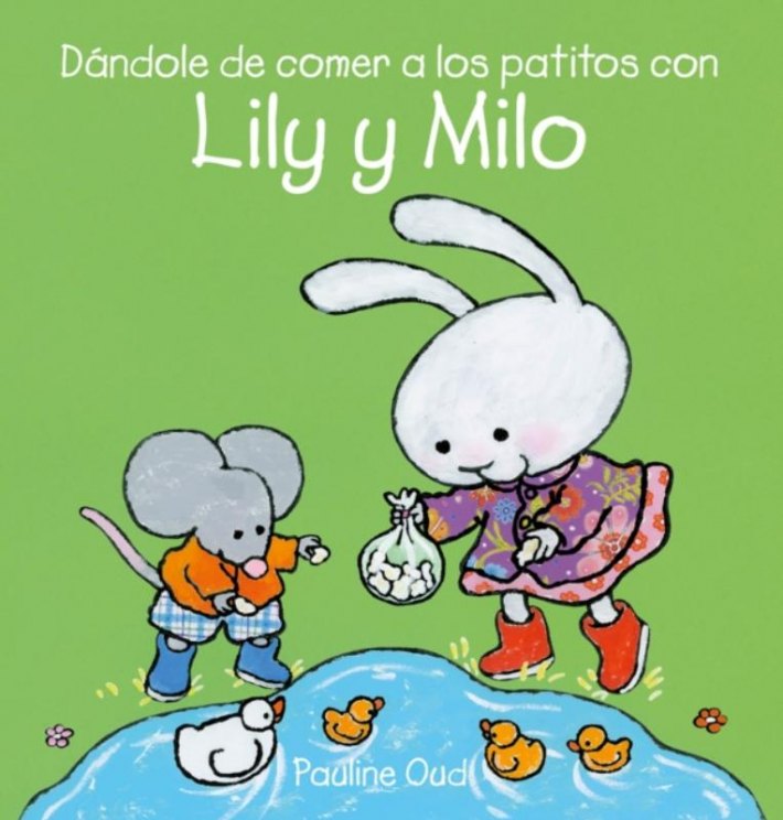 Da ndole de comer a los patitos con Lily y Milo