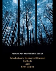 Introduction to Behavioral Research Methods