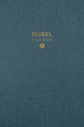 HSV Bijbel met Psalmen 10x15 linnen petrol