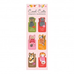 Cool Cats Magnetic Bookmarks