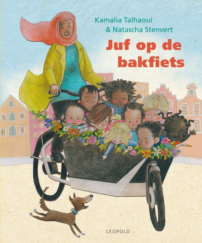 Juf op de bakfiets