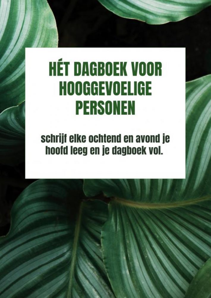 Hét dagboek voor hooggevoelige personen