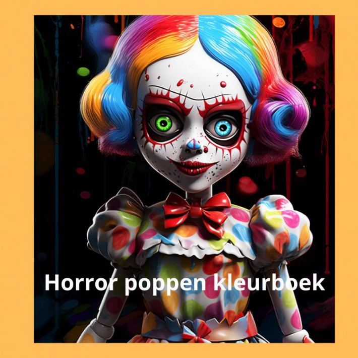 Horror poppen kleurboek