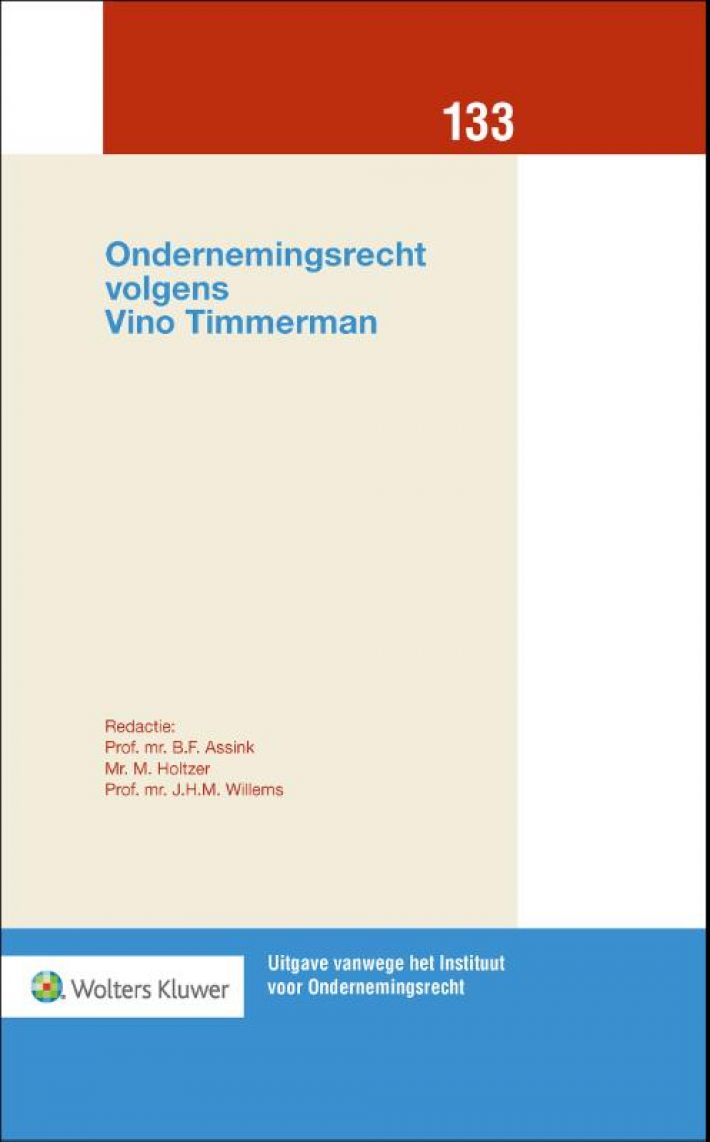 Ondernemingsrecht volgens Vino Timmerman