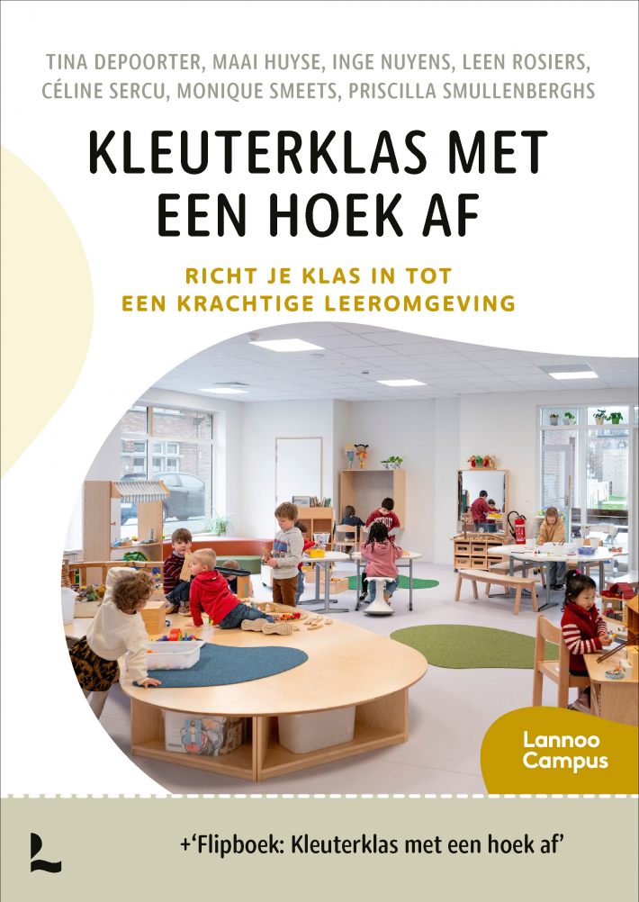 Kleuterklas met een hoek af