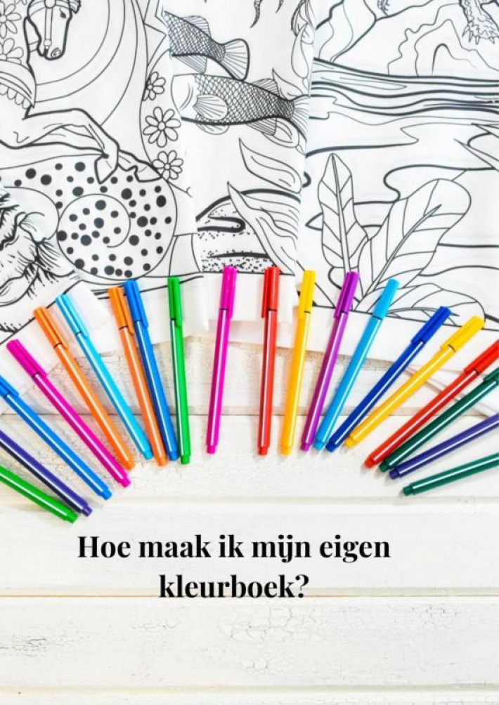 Hoe maak ik een eigen kleurboek?