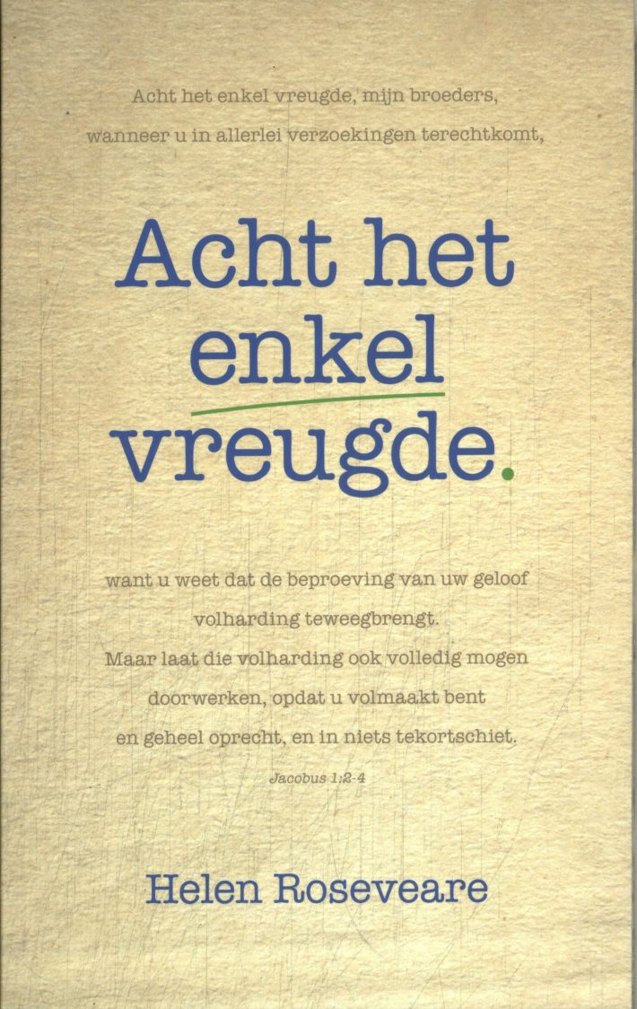 Acht het enkel vreugde