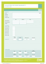 Schlichting Test voor Taalbegrip 3 - Scoreformulieren