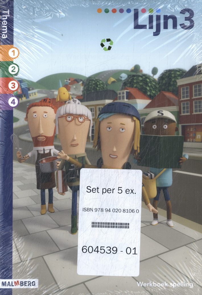 Lijn 3 (editie 2) Spellingwerkboek Thema 1-4 (set van 5)