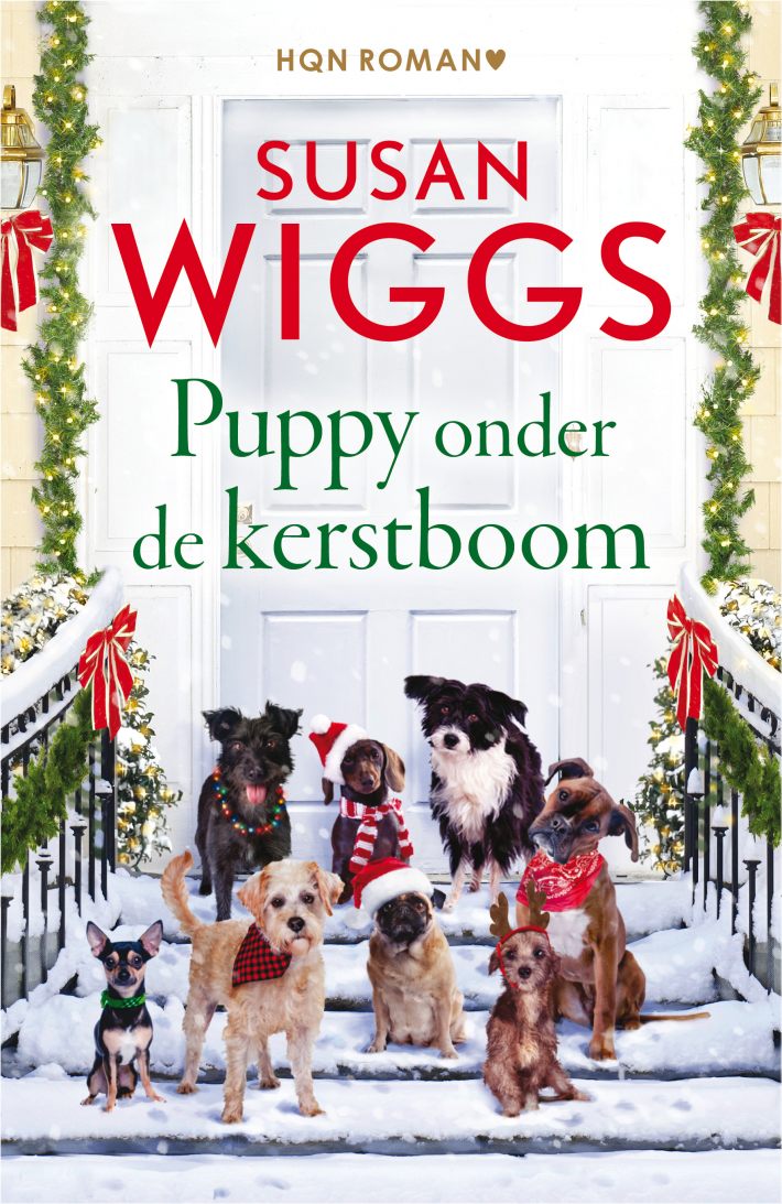 Puppy onder de kerstboom