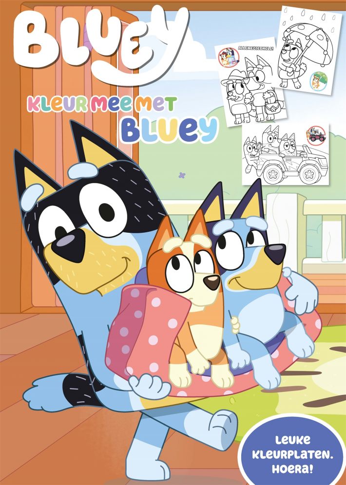 Kleur mee met Bluey