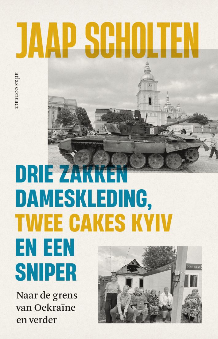 Drie zakken dameskleding, twee cakes Kyiv en een sniper