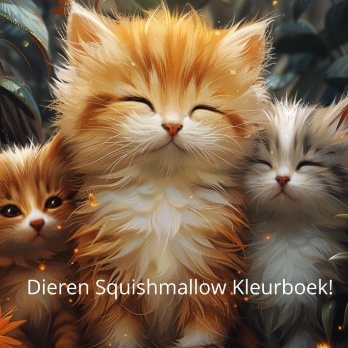 Dieren Squishmallow Kleurboek