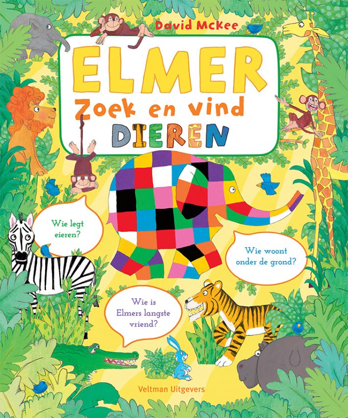 Elmer zoek en vind - dieren