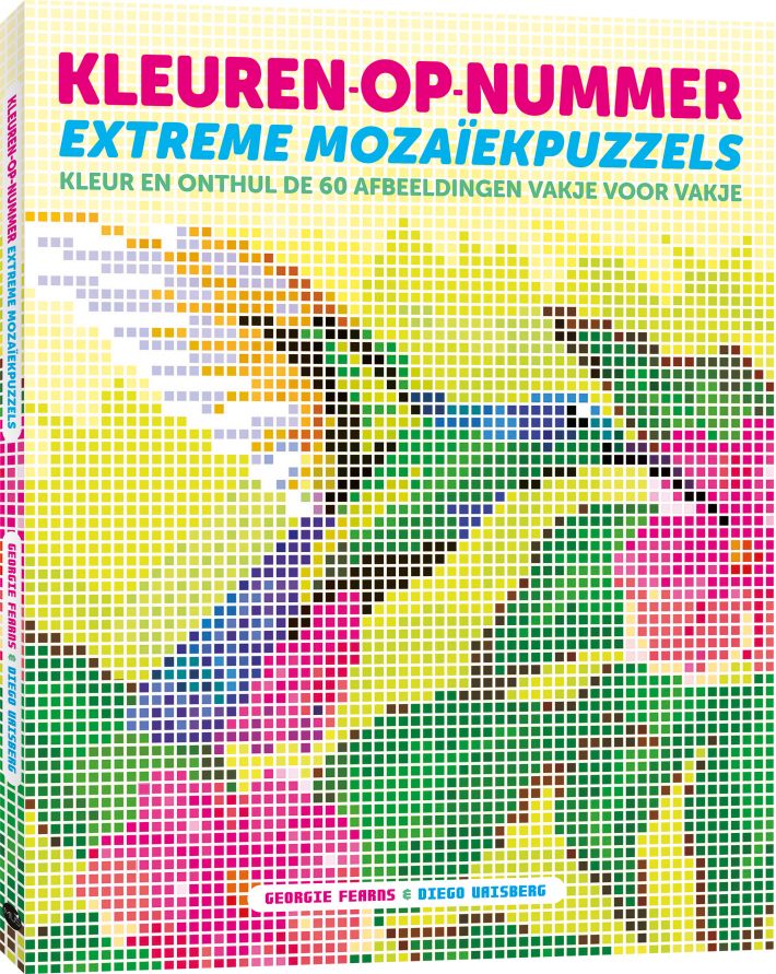 Kleuren-op-nummer: extreme mozaïekpuzzels