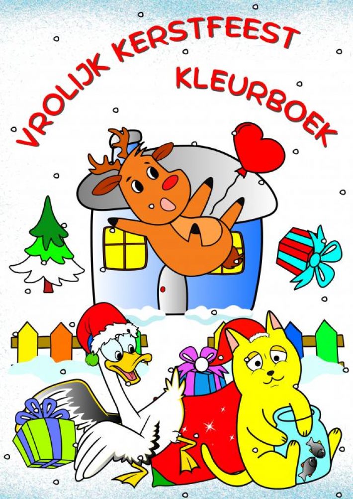 Vrolijk Kerstfeest Kleurboek