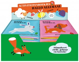 Display Hallo allemaal activiteitenboekjes 2 x 5 ex.