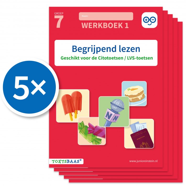 Begrijpend lezen werkboek 1 (Set van 5)