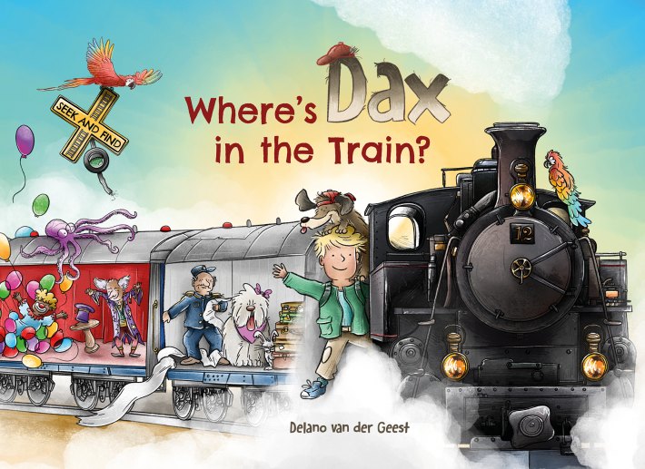 Where's Dachshund Dax? In the Train