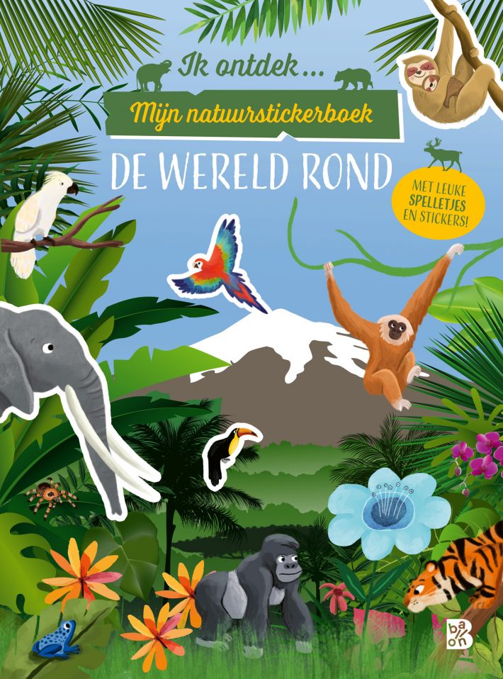 Ik ontdek: Mijn natuurstickerboek: De wereld rond