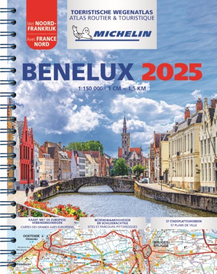 MICHELIN WEGENATLAS BENELUX 2025