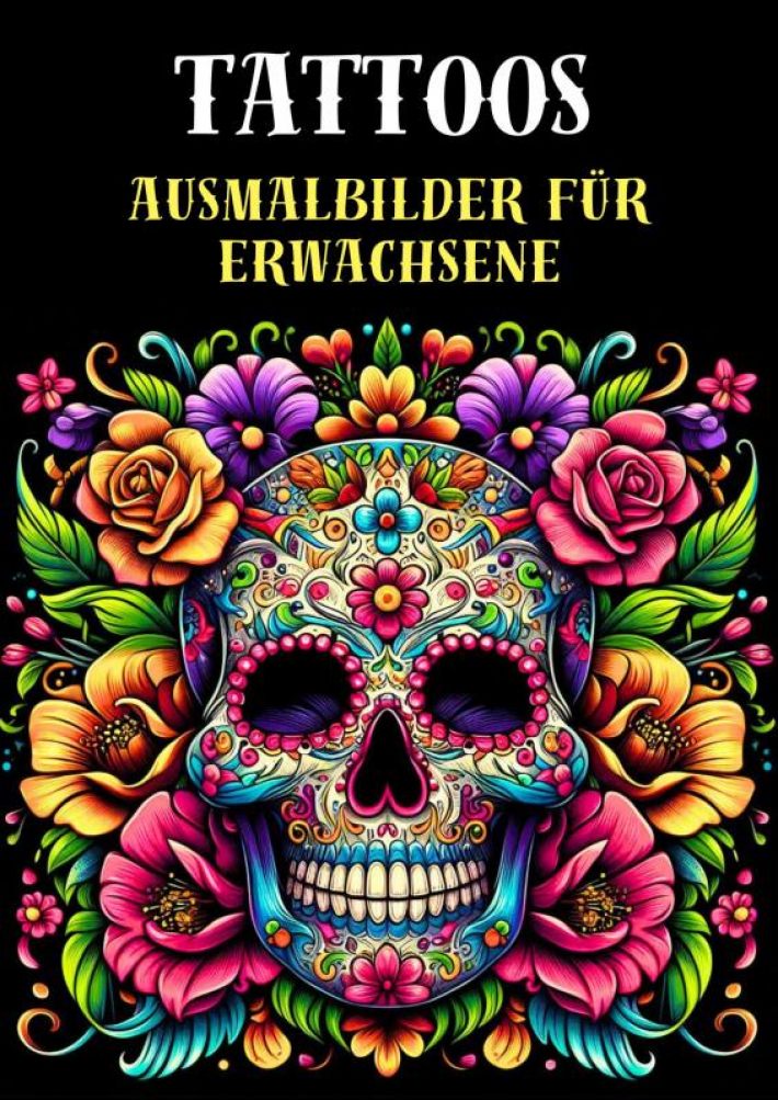 Ausmalbilder für Erwachsene - Tattoos