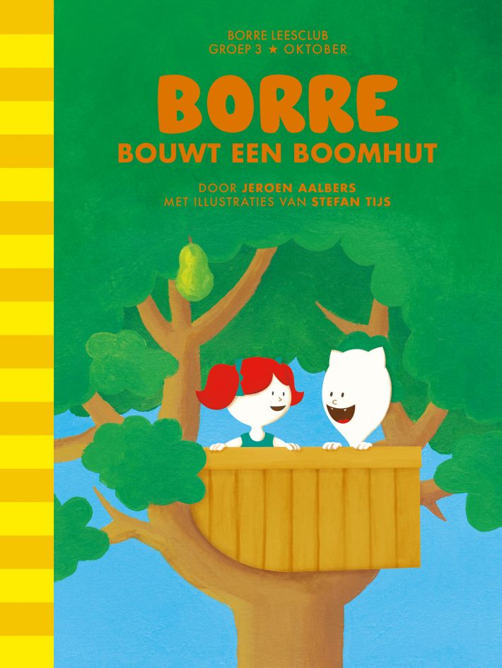 Borre bouwt een boomhut