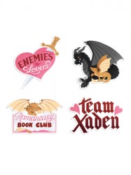 Rebecca Yarros's Fourth Wing: Romantasy Stickers - Sticker Set of 4