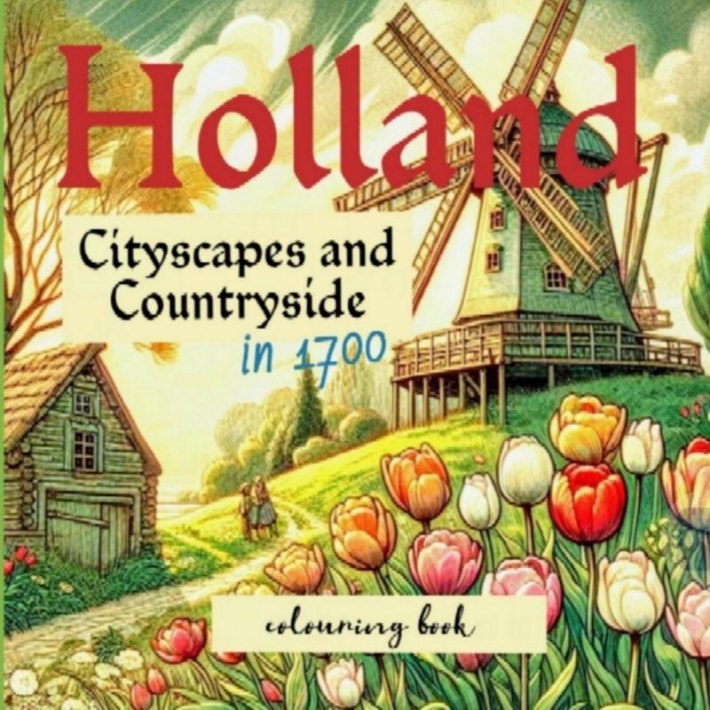 Holland in 1700 colouring book