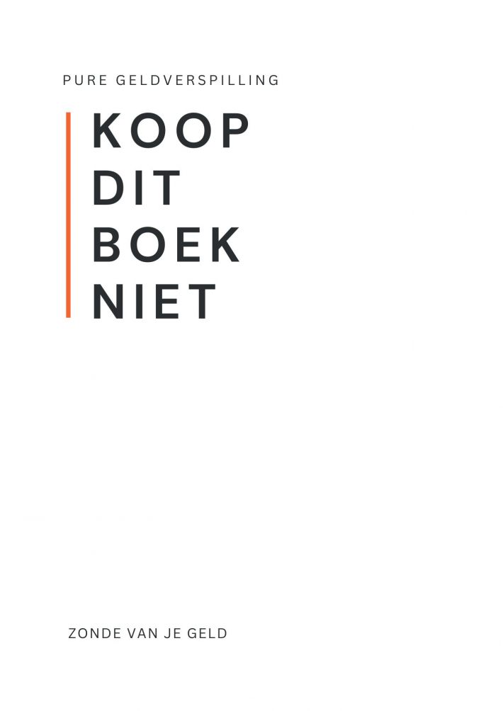 Koop dit boek niet