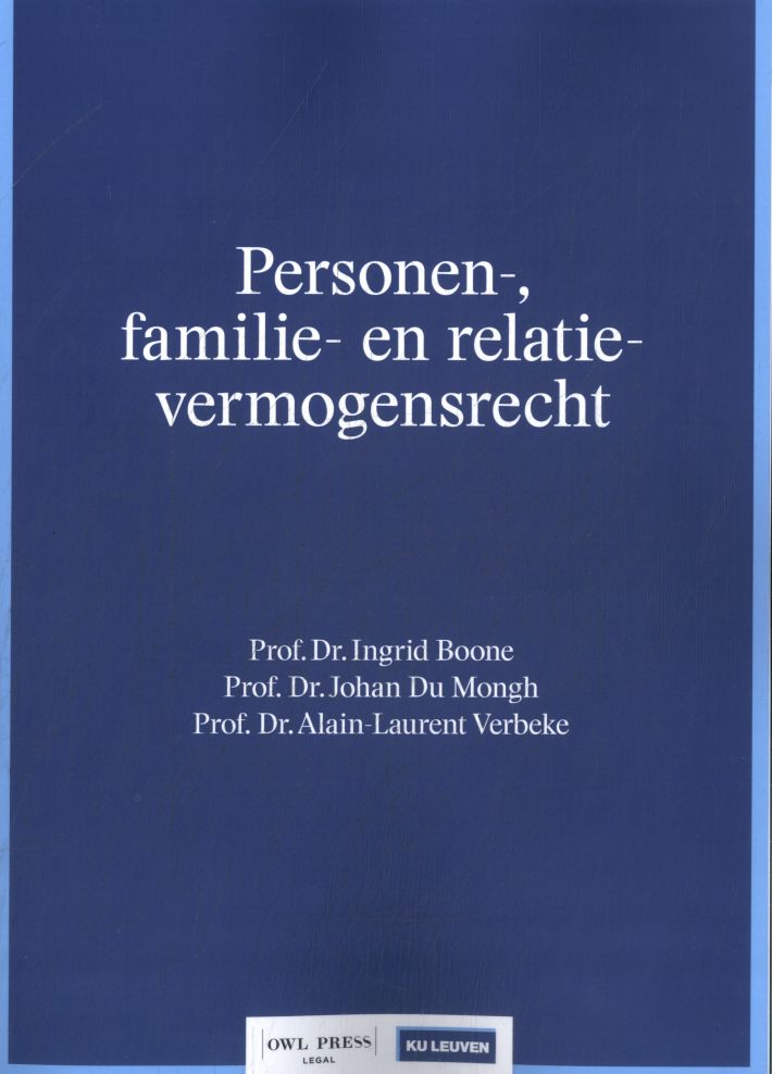 Personen-, familie- en familiaal vermogensrecht