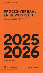 Zakboek proces-verbaal en bewijsrecht 2025-2026