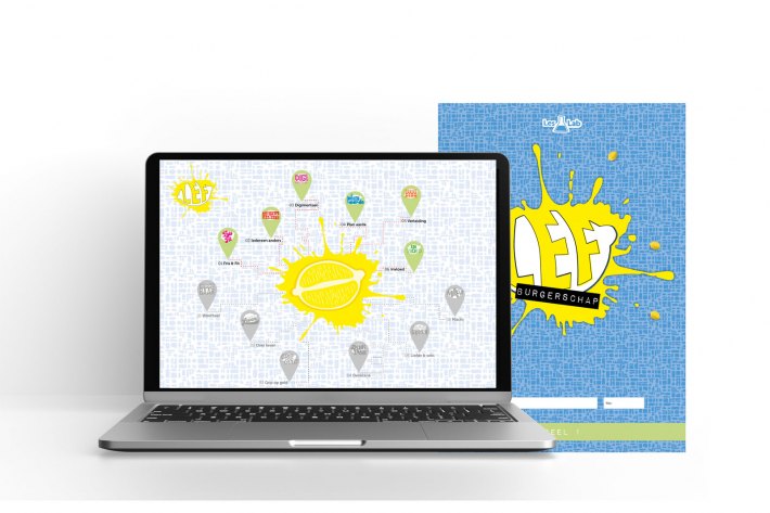 LEF Burgerschap UITGEBREID, LL jaarlicentie, 12 thema's + boek deel 1 • LEF Burgerschap UITGEBREID, LL jaarlicentie, 12 thema's + boek deel 2