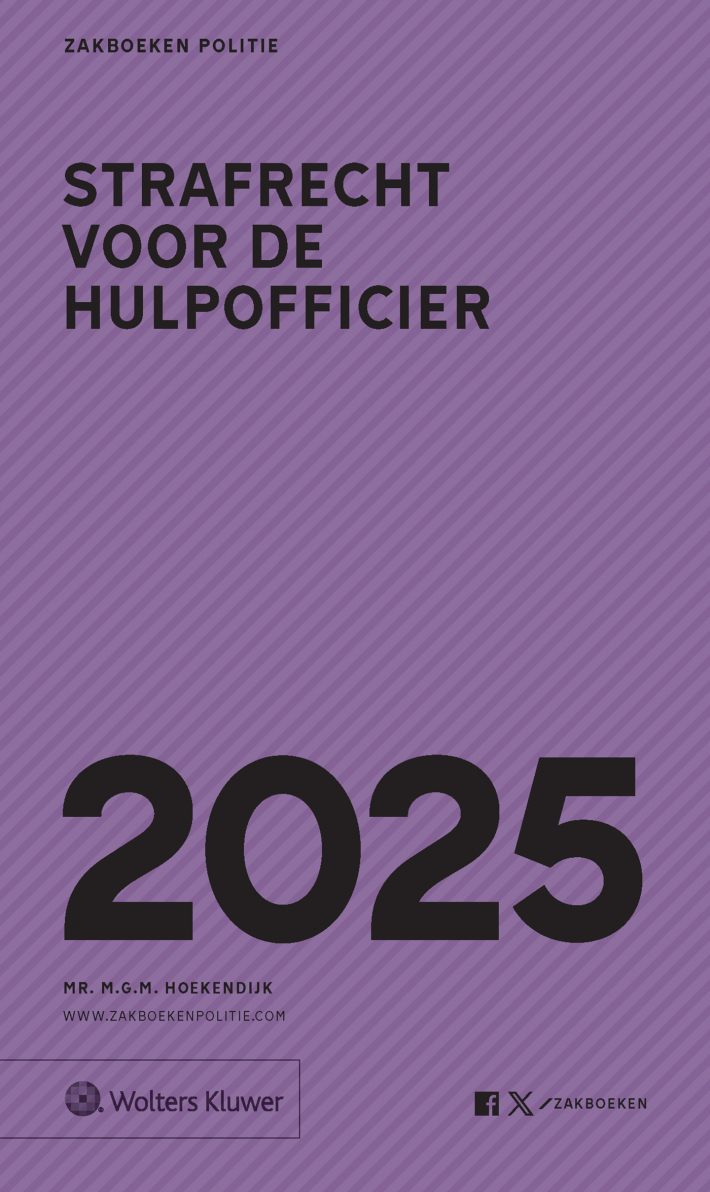 Zakboek Strafrecht voor de Hulpofficier