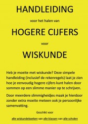 Handleiding voor het halen van hogere cijfers voor wiskunde