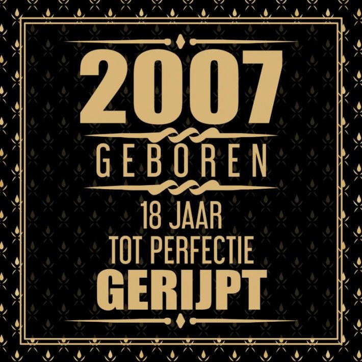 2007 Geboren 18 Jaar Tot Perfectie Gerijpt