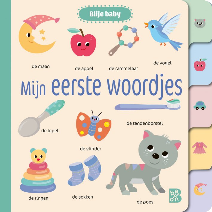 Blije baby: Mijn eerste woordjes (met index)