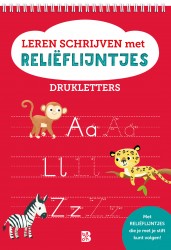Leren schrijven met reliëflijntjes: Drukletters