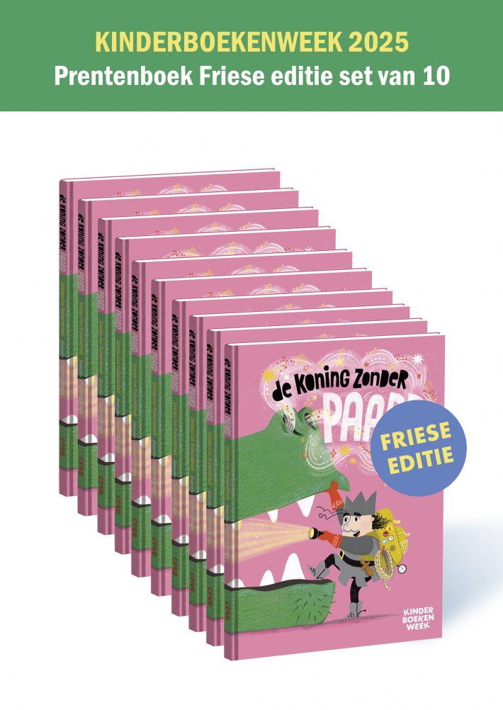 De koning zonder paard - Friese editie set van 10 ex. Prentenboek Kinderboekenweek 2025