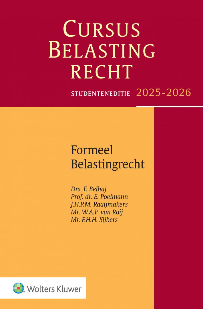 Cursus belastingrecht formeel belastingrecht